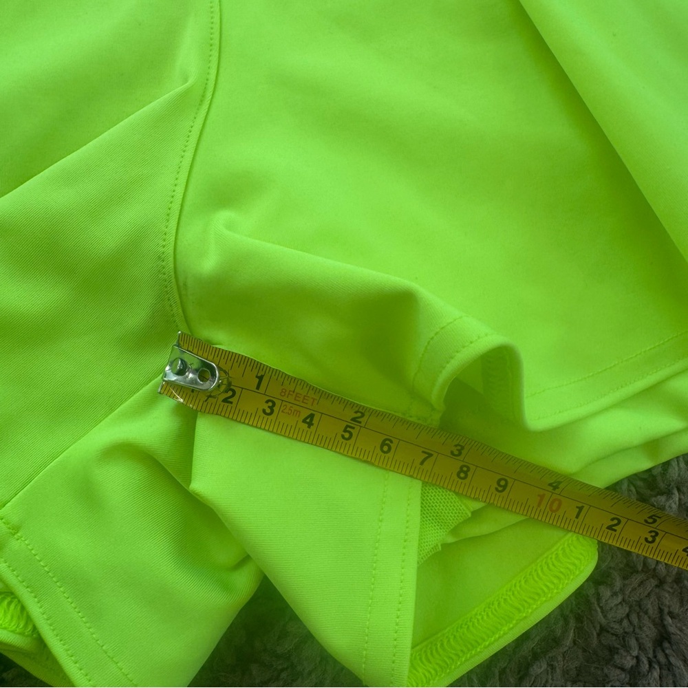 Adidas Gameset Match Shorts Neon Yellow Green HEAT.RDY Tennis S NEW $55 - Picture 7 of 7